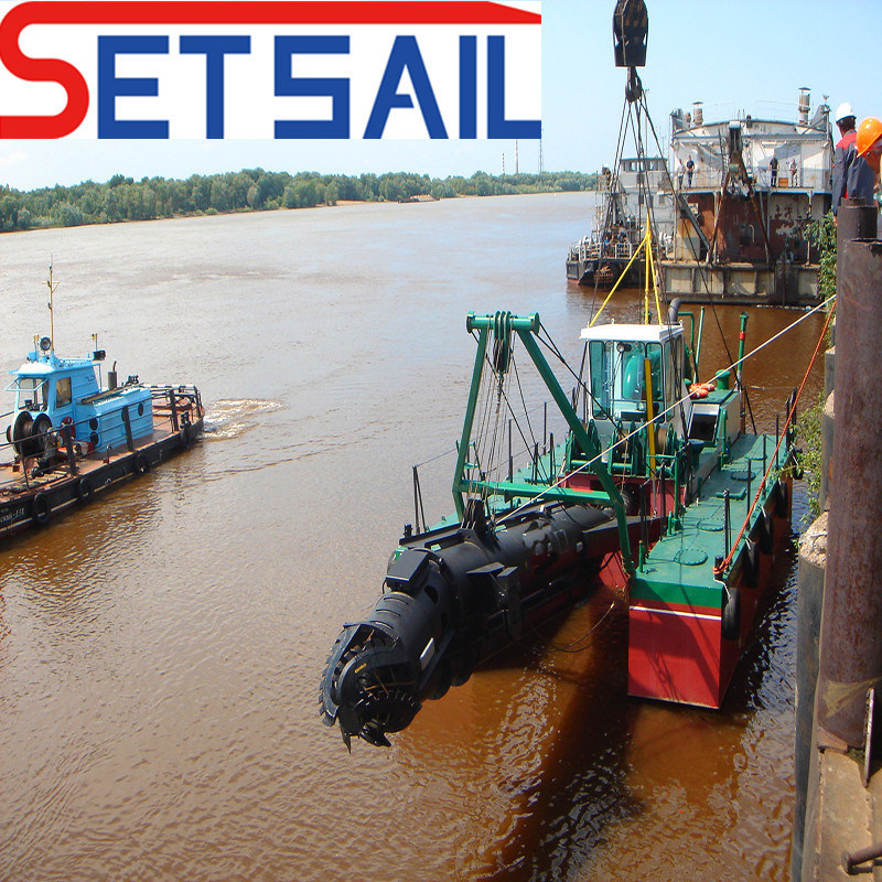 Water Flow Hydraulic Cutter Suction Dredger with Double Sand Pump
