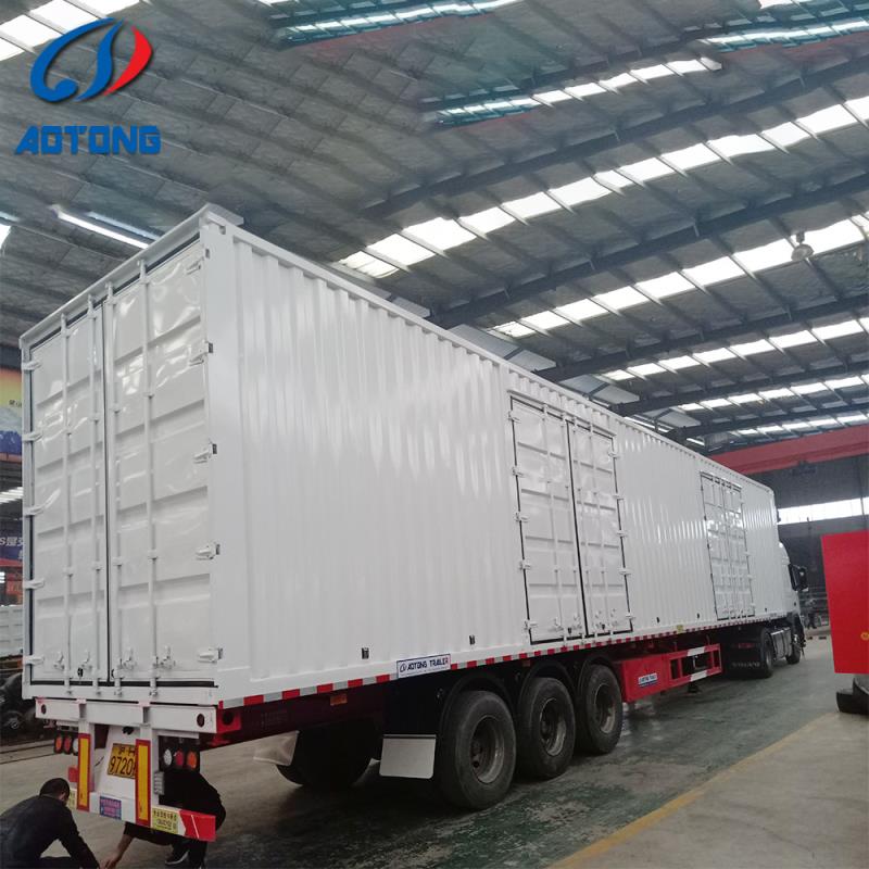 Steel Semi-Trailer 40ft 45ft Curtain Side Truck Trailers for Russia Market Van Type