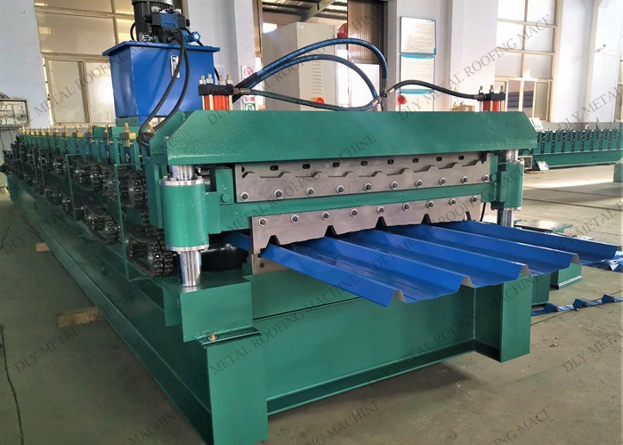 380V 1220mm PPGL Steel Tile Forming Machine PLC