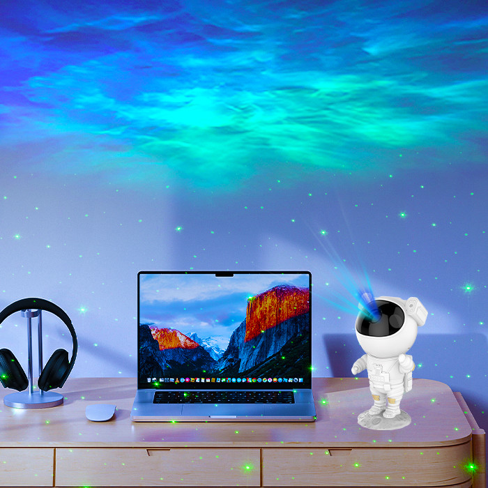 ABS Remote Control Star Projector Night Light , Bedroom Spaceman Starry Projector
