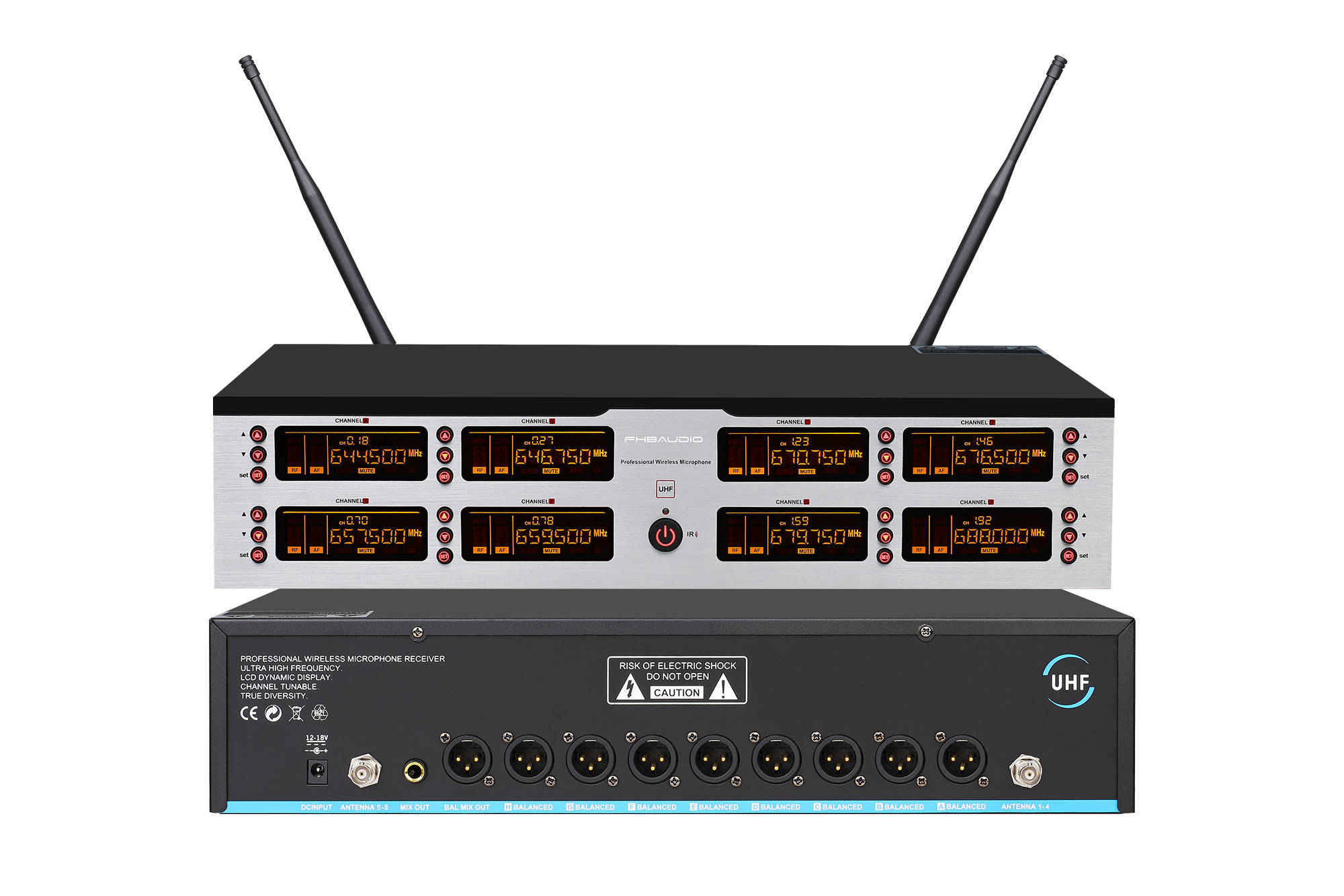 Cordless Karaoke Conference Wireless Microphone System Portable