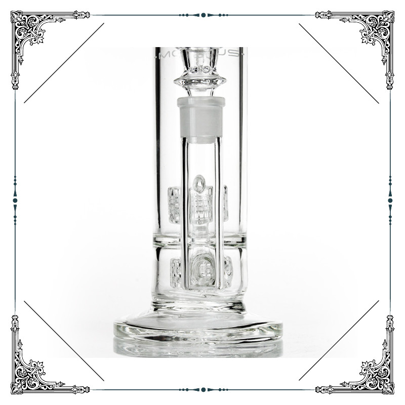 Double Matrix Perc Smoking Water Pipes Hookah Hand Blown With Glass Bowl