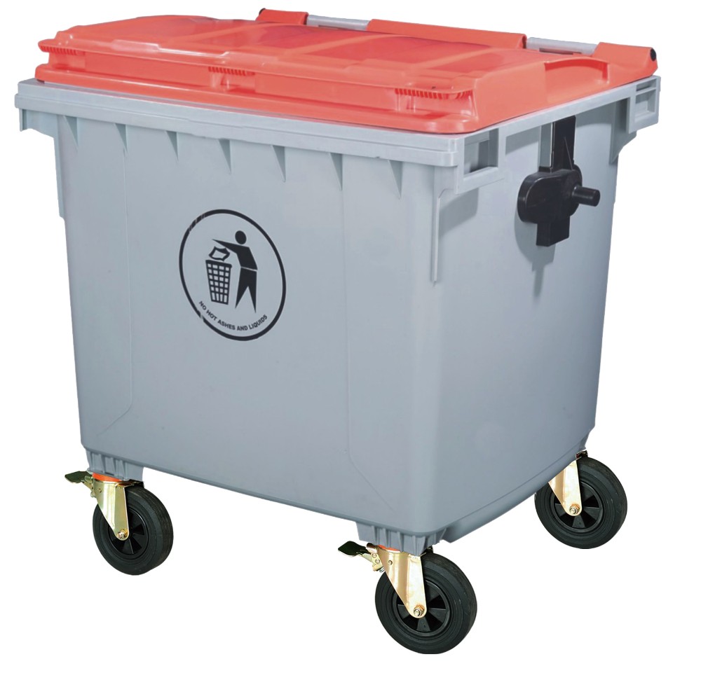 cheap large size plastic garbage trash bin