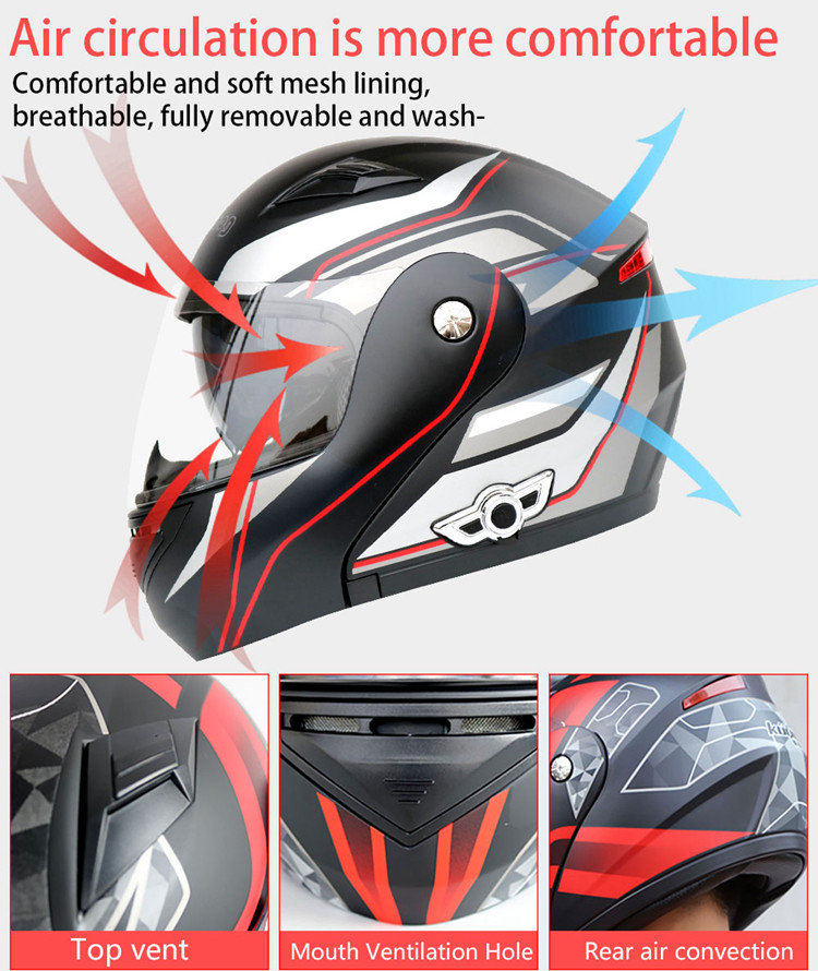 Whosale Vintage Bluetooth Helmet Full Face Motorcycle Helmet Motorcycle L/XL/XXL