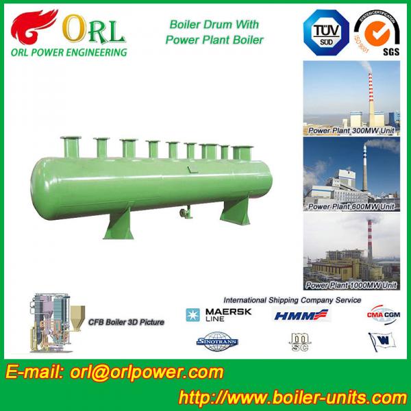 Water proof 100 ton power station CFB boiler pressure parts boiler drum