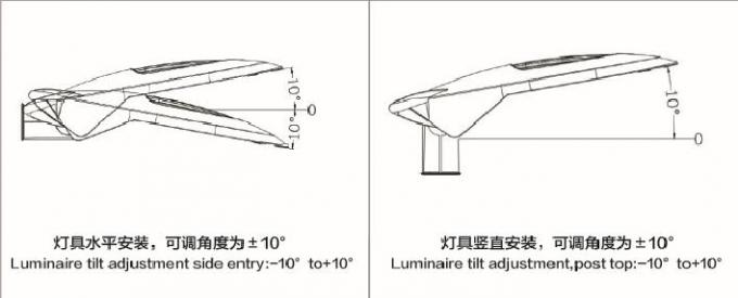 Energy Efficient LED Street Lights 50mm / 60mm Installation Pipe Diameter Parking Garden Urban 50W LED Street Light