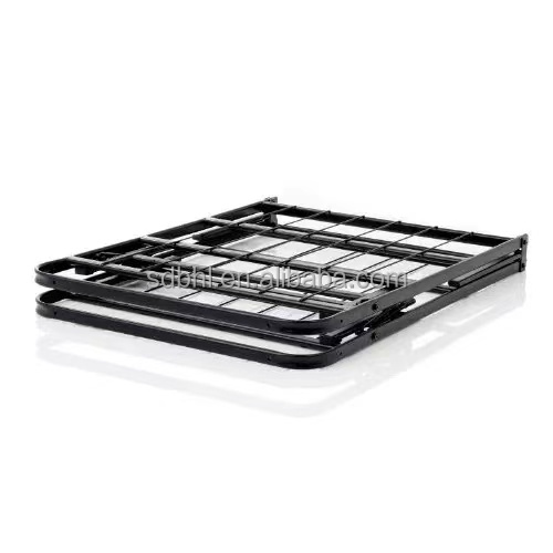 Folded American Standard Metal Platform Bed Frame with Foldable Mail Packing Design
