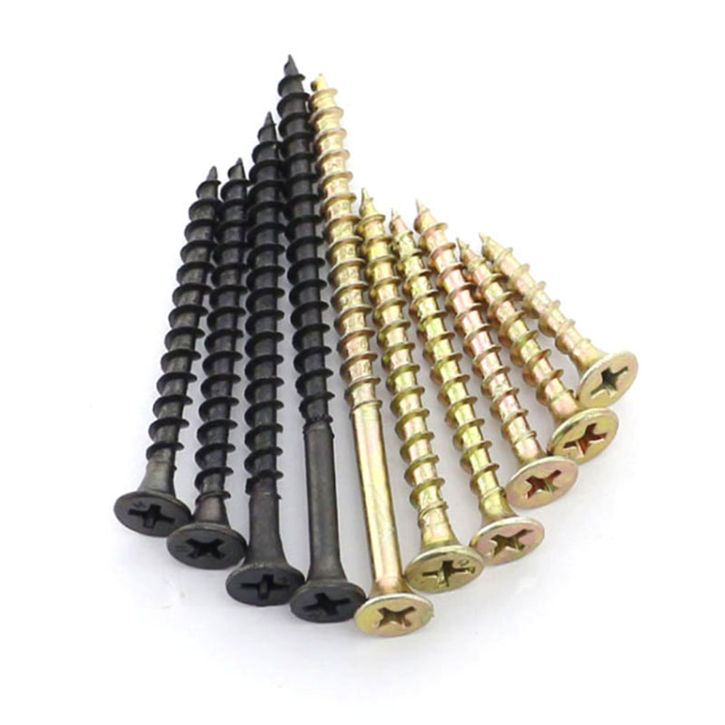 Metric Drywall Screws Coarse Thread for Black Gypsum Board Durable Steel Material