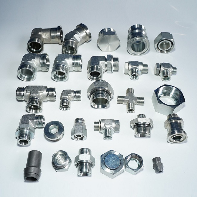 Made in China High Quality Tee Hose Fitting Jic Bsp NPT BSPT Hydraulic Hose End Fittings Tee Hydraulic Hose Adapter