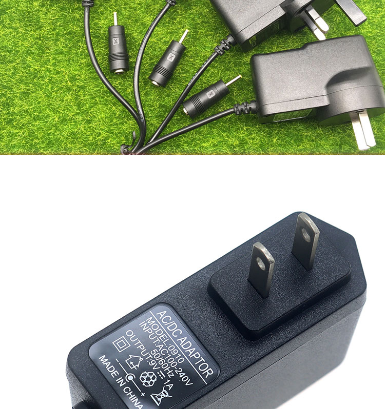 US EU UK AU Plug AC to 5V 9V 12V DC 5.5x2.1mm 2.5 Jack Power Supply Adapter