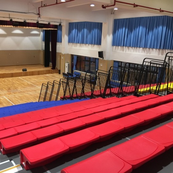 Customizable Foldable Bleachers Seating 5 Years Of Reliable Performance