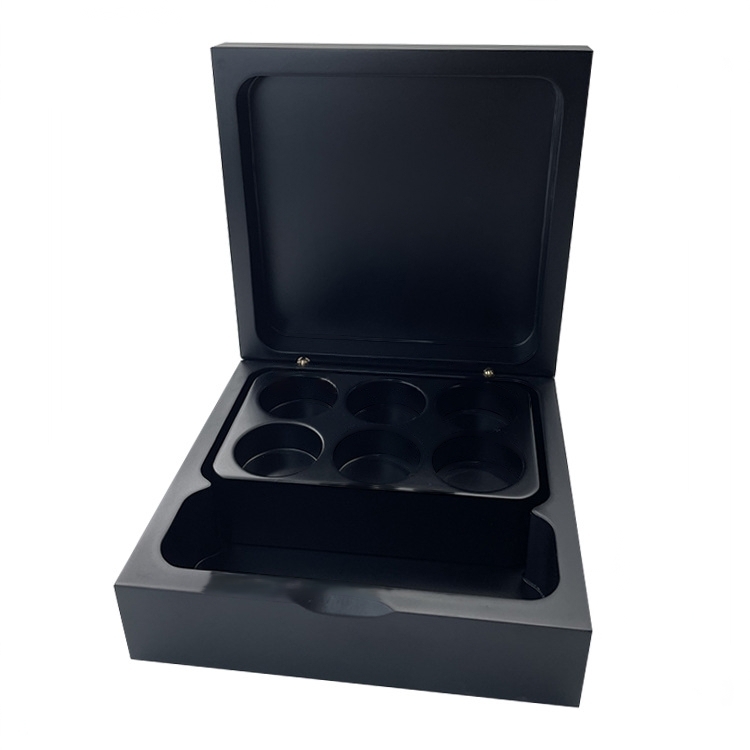 4 holes Black wooden Nespresso coffee Capsule Box