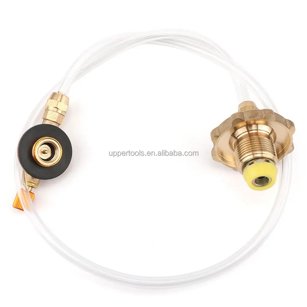 Russia Camping Gas Stove Propane Refill Adapter with Metal Flat Cylinder and in UPPER