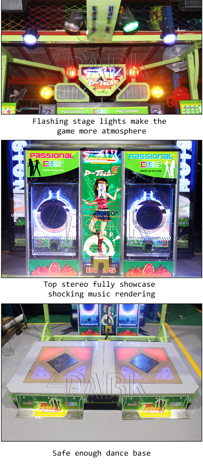 Fitness Room Coin Operated Arcade Dance Machine For Entertainment Hall