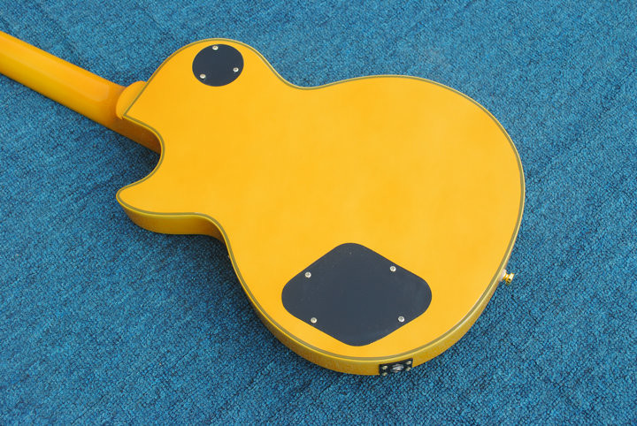 Dark yellow LP Custom Electric Guitar, lp guitar direct from factory All color are Available, Some countries Free Shippi