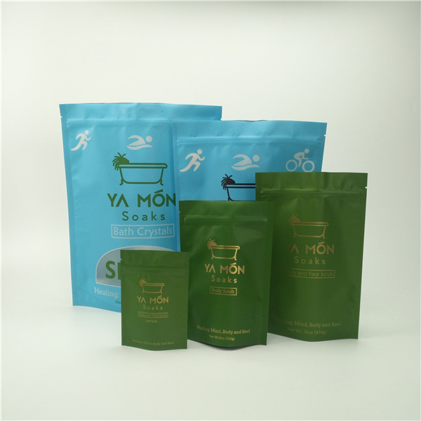 Stand Up/Doy Pack Body Scrub Bag Foil Pouch Packaging For Packing Bath Salt