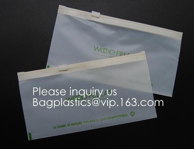 Eco PLA 100% Biodegradable Corn Starch Compostable Plastic Zipper Bag,Resealable PLA Biodegradable Poly D22/EPI PAC Bag
