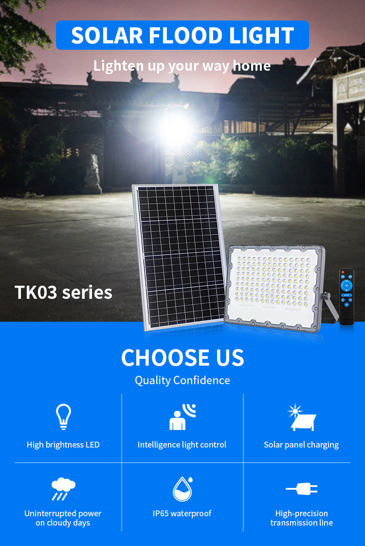 25watt 40watt 60watt 100watt Solar Powered Flood Lights Integrated Outdoor Flood Lamp