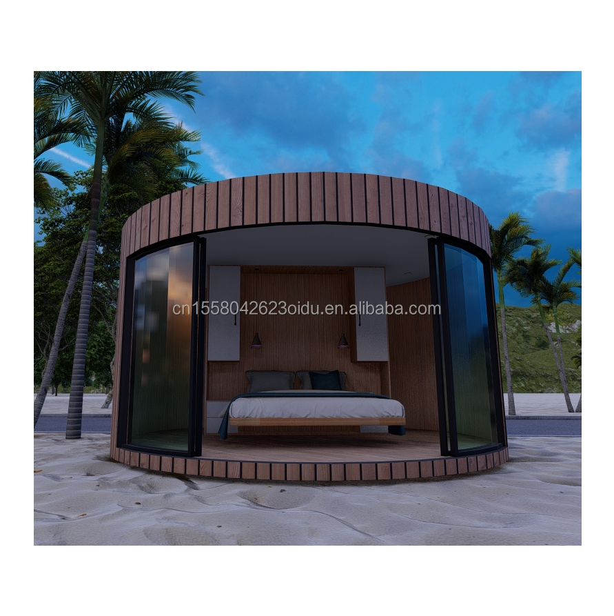 Family or Hotel 20ft or 40ft Prefabricated Wooden Houses Flat Pack Container with Steel and Sandwich Panel Main Structure