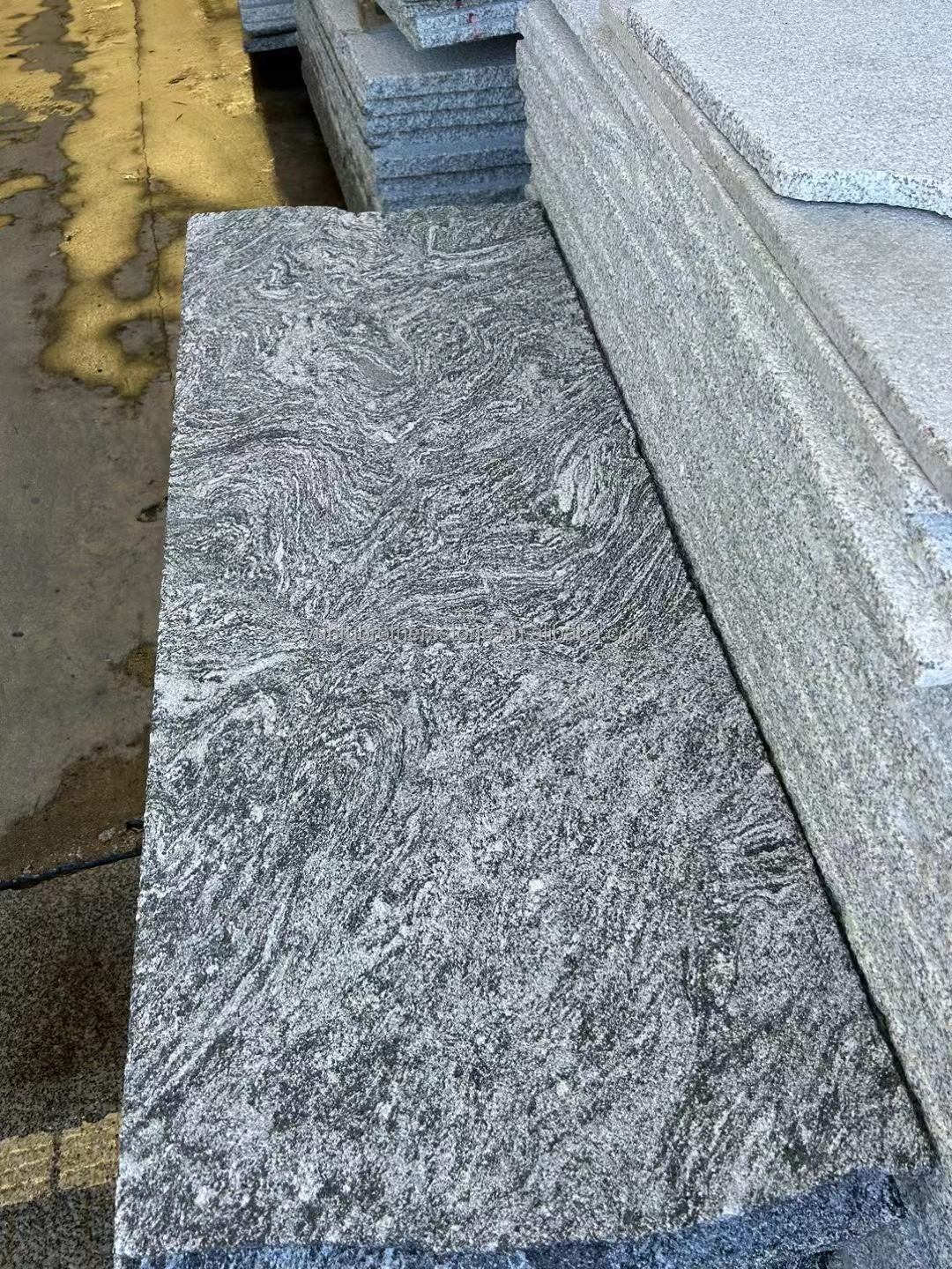 Natural Grey Granite Slab for Stairs and Floors A Modern Twist on Natural Fantasy