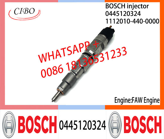 BOSCH 0445120324 Neutral Diesel Fuel Injector Assembly 0445120324 1112010-440-0000 For FAW Engine