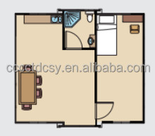 Tiny Flat Pack Container House Prefabricated 3D Model Design