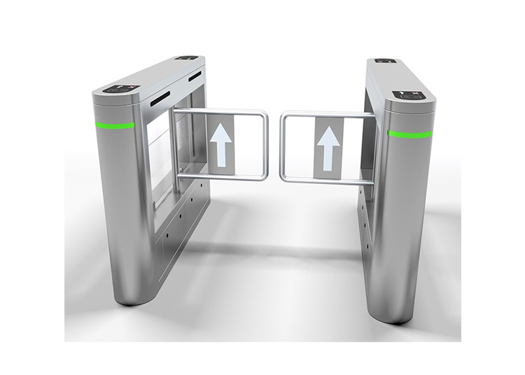 120W Face Recognition Thermal Detection Swing Turnstile Gate