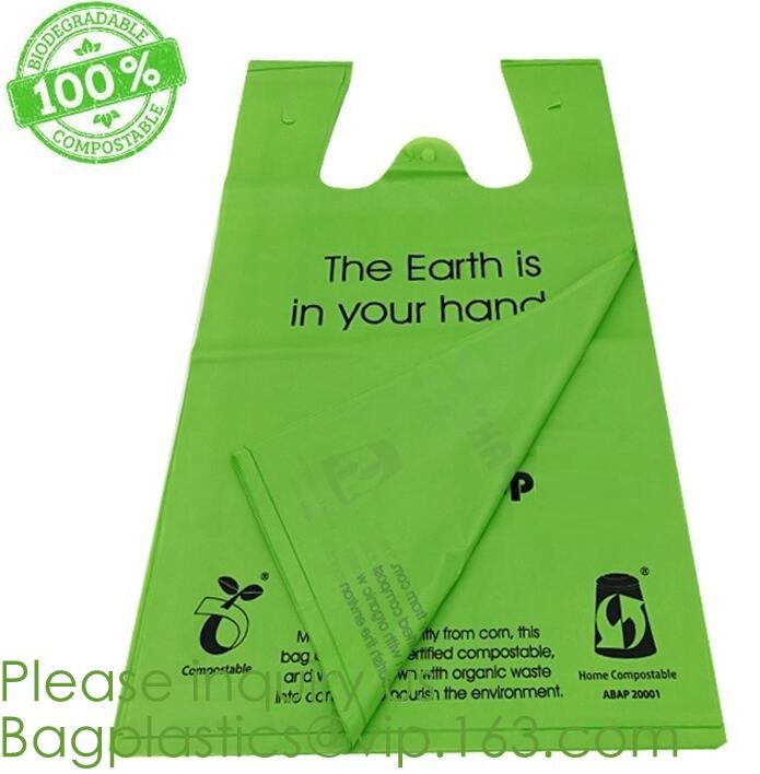 Eco-friendly Roll Compostable Plastic Bag Drawstring Biodegradable Garbage Bags,cornstarch custom compostable biodegrada