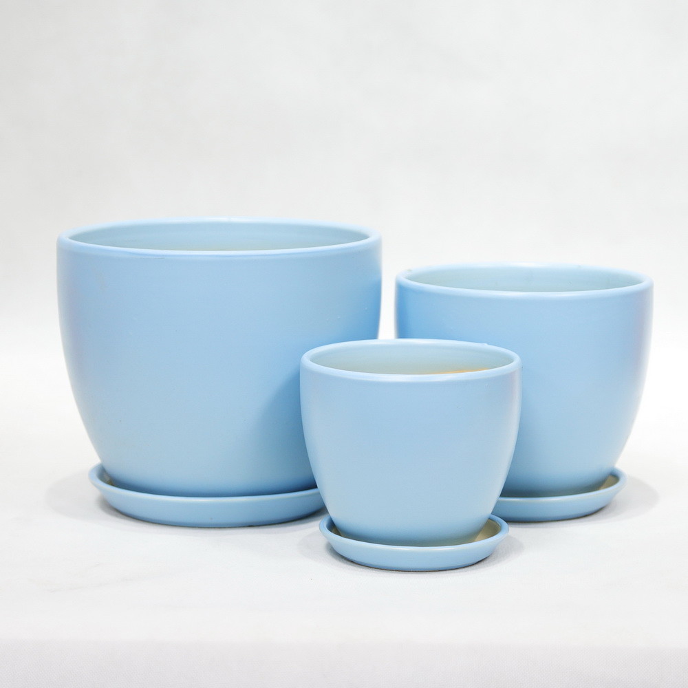 Simple Ceramic Pots High Durability For Garden Plants And Succulents