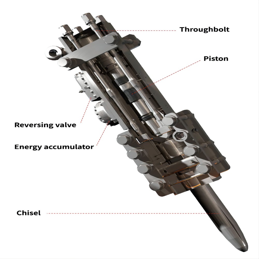 Wear Resistant Alloy Box Type Hydraulic Breaker KS550 For Construction