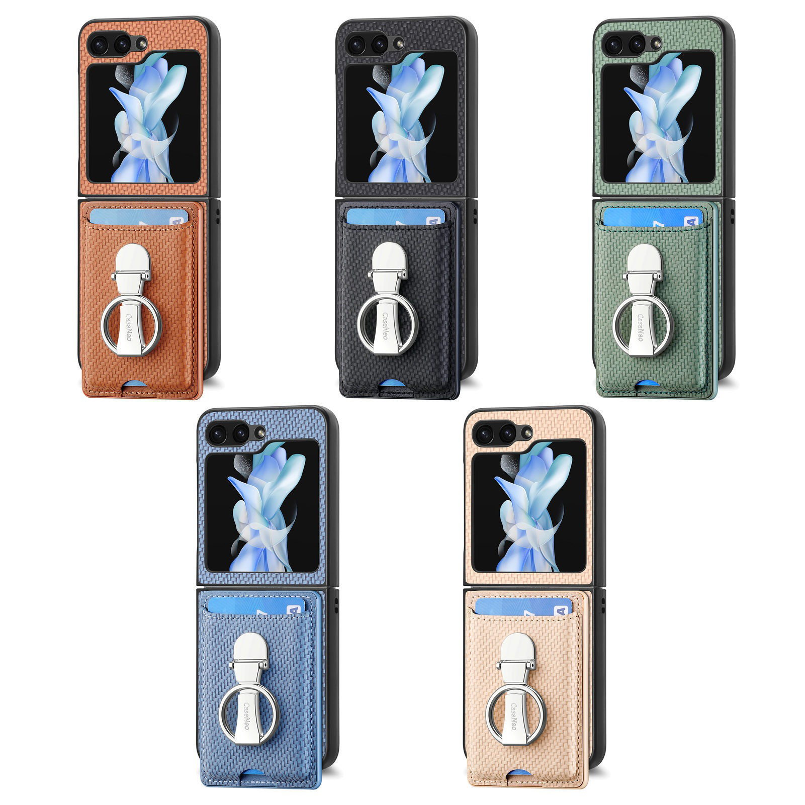 360 Degree Foldable Ring Wallet Design Style Mobile Phone Case for Samsung Galaxy S23 S22 Ultra S21 S20 Plus