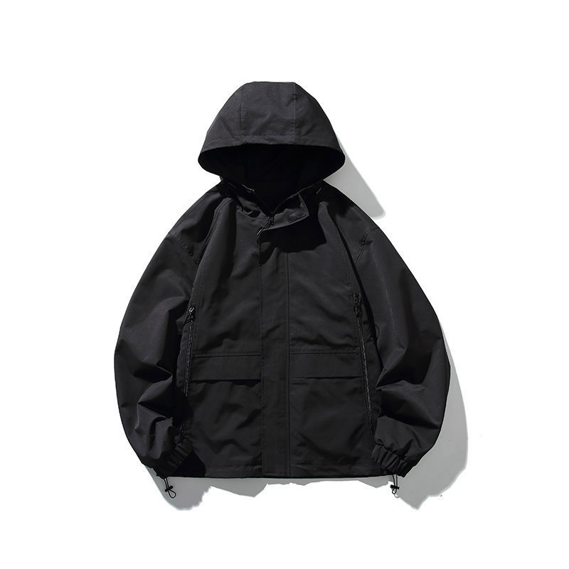 Oem Factory Manufacturer Custom Logo Windproof Vintage Campus Men Hooded Jacket