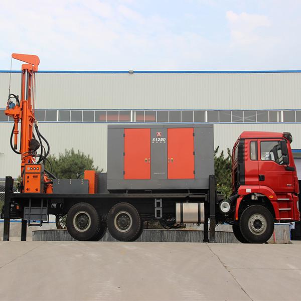 350m Depth Truck Mounted Drilling Rig / Truck Mounted Water Well Drilling Rig