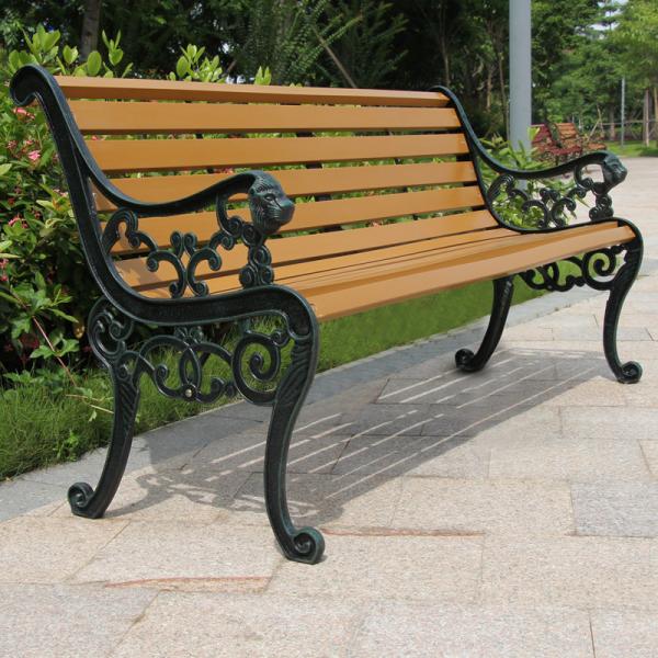 Bao Tuo outdoor thickening of cast iron park chairs lounge chairs red 1.5 meters