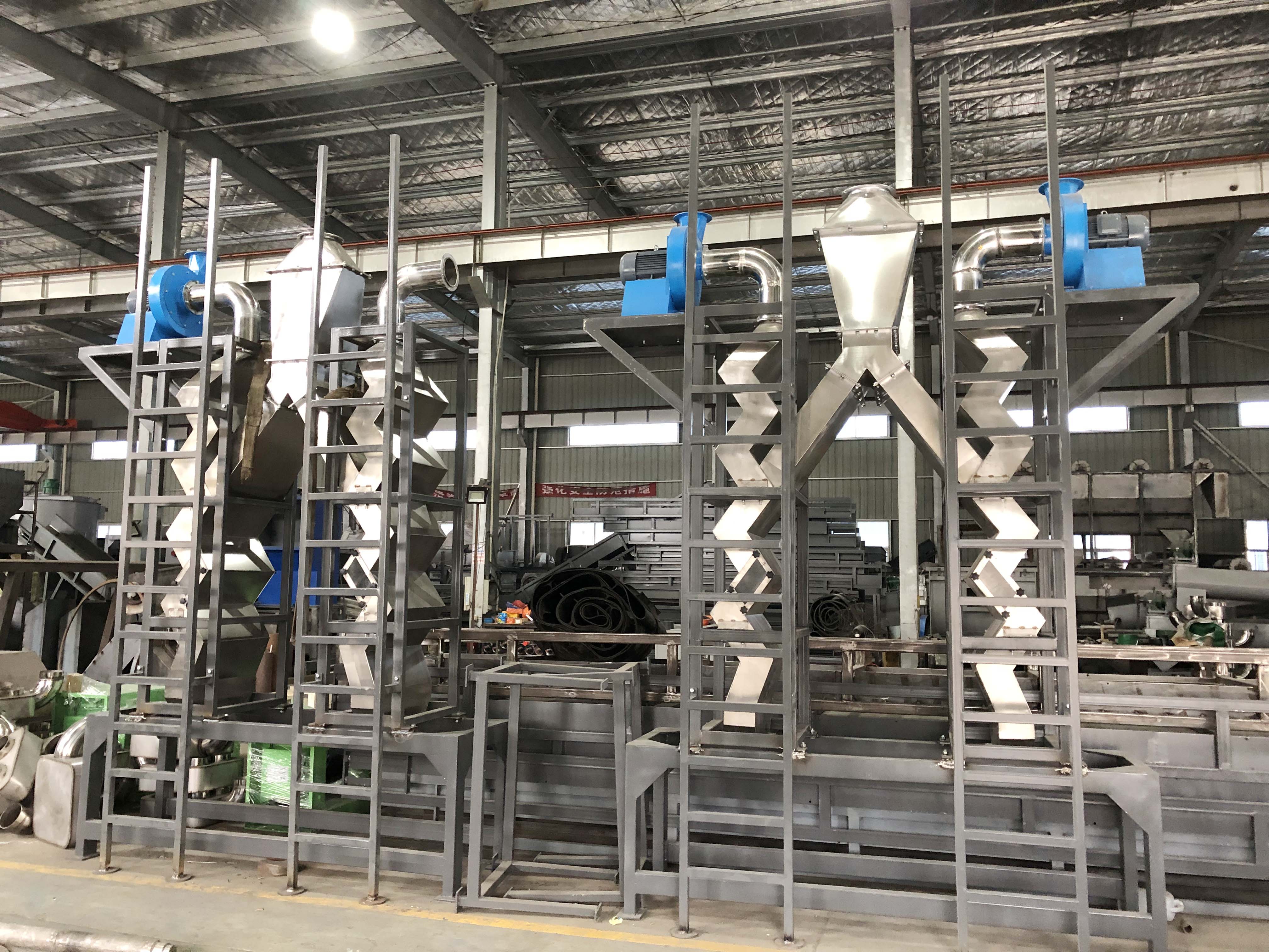 PET Zig Zag Mechanical Air Classifier Machine PVC Label