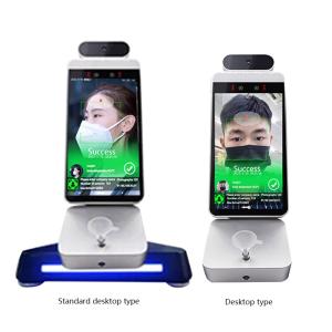 Face Recognition Time Attendance 8 Inch Temperature And Alcohol Testing