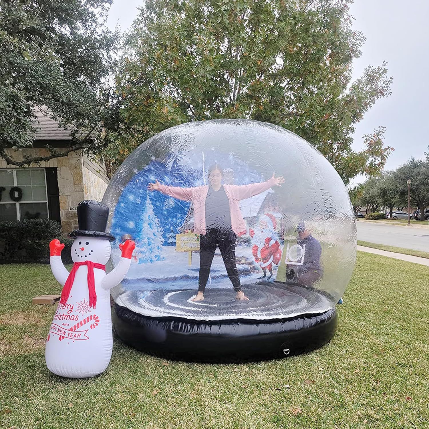 Kids Balloons Mini Bubble Dome House Inflatable Clear Double Bubble House
