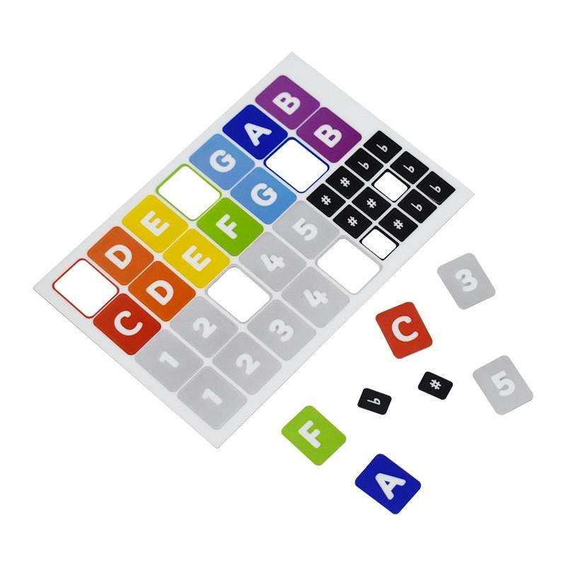 Reusable Removable Piano Keyboard Label Stickers Printable
