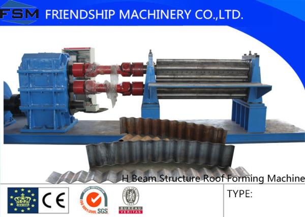 0.5mm—6mm,7.5KW Steel Tile Corrugated Sheet Roll Forming Machine For Exhibition