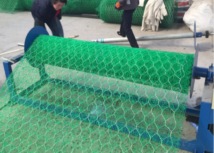 Green Pvc Coated 60x80mm Reinforced Mike Mat