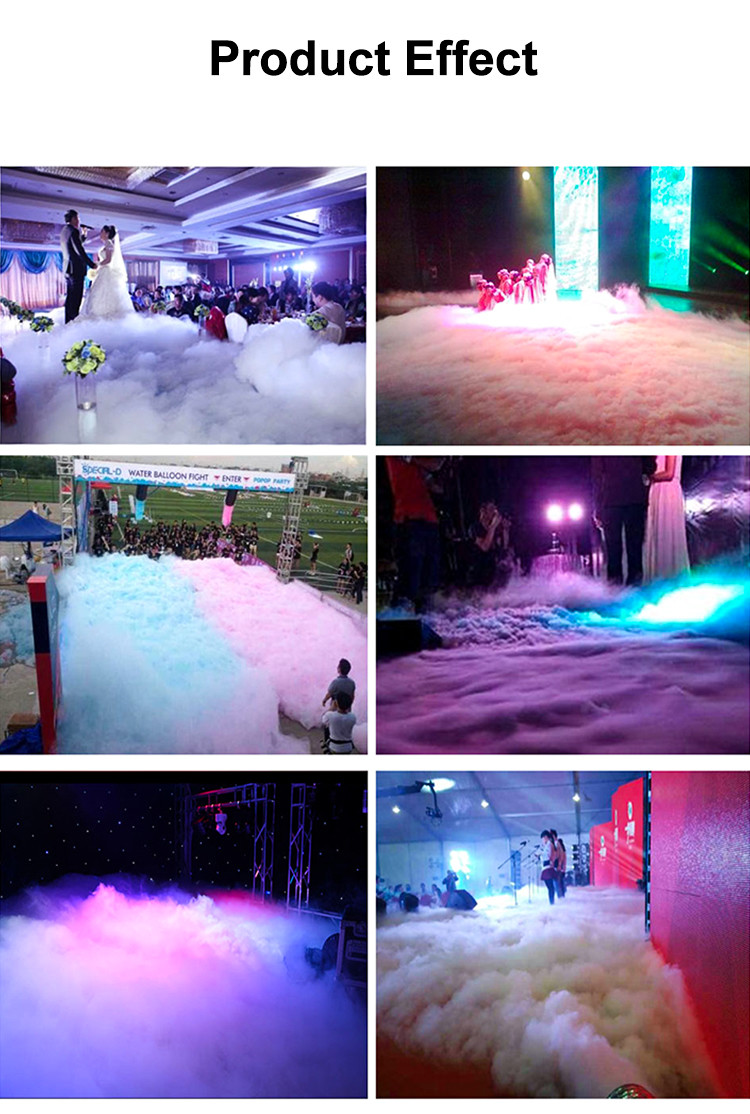 Free Logo Fog Smoke Machine 3500W Ice Fog Machine Stage Effect Dry Ice Making Machine