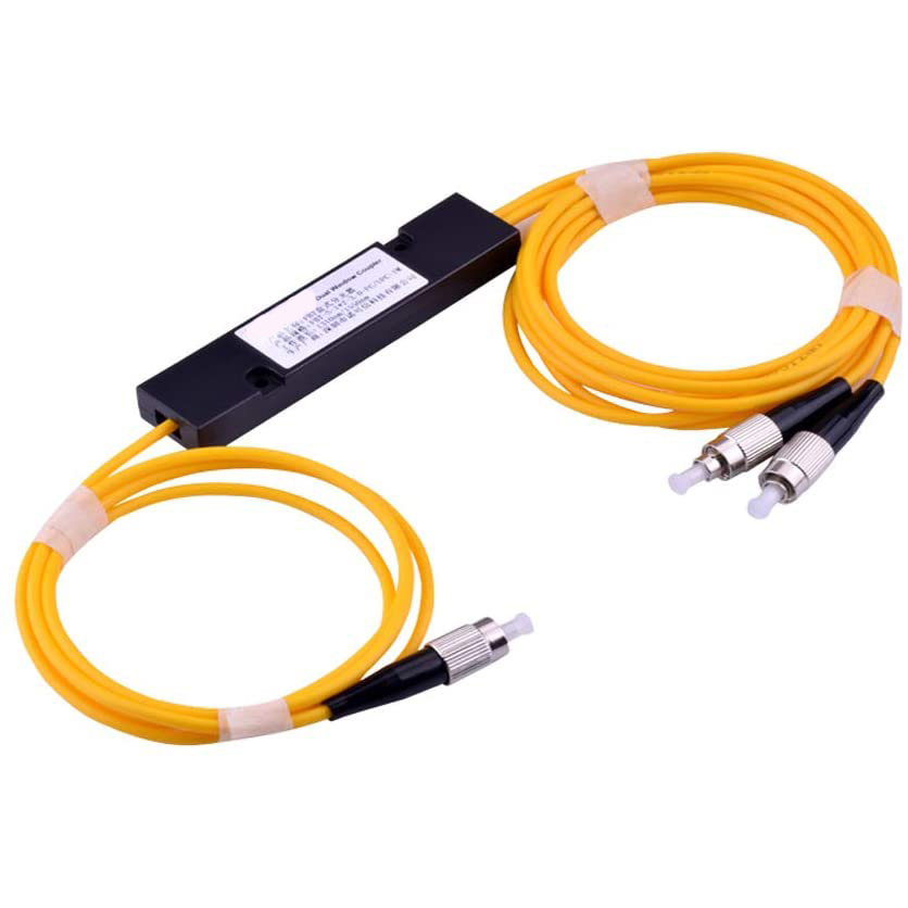 Hot Sale Optical 1*2 ABS FC UPC FBT Coupler Single mode 1X2 Fiber Optic Splitter 1310nm or 1490nm or 1550nm