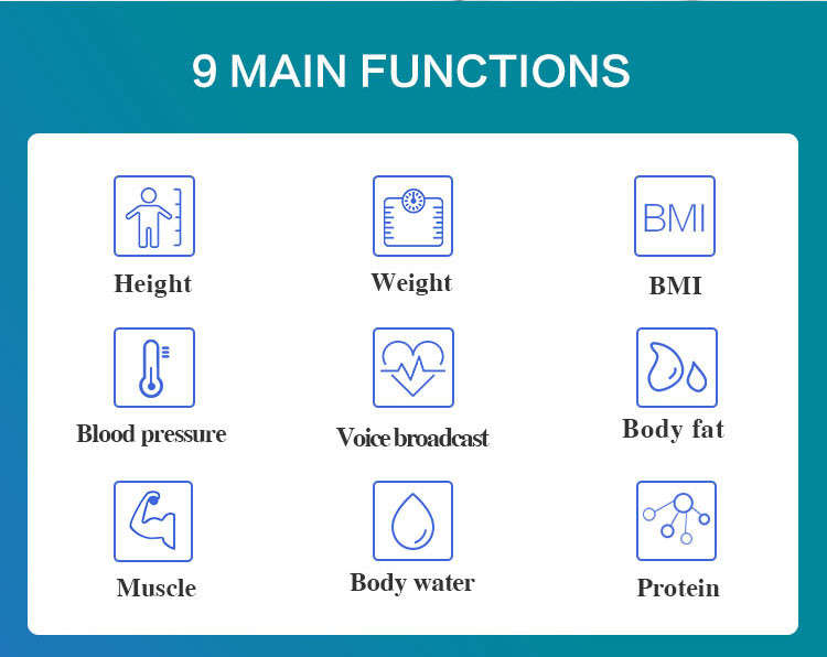 Auto Height Weight Bmi Kiosk Blood Pressure Machine For Human Body