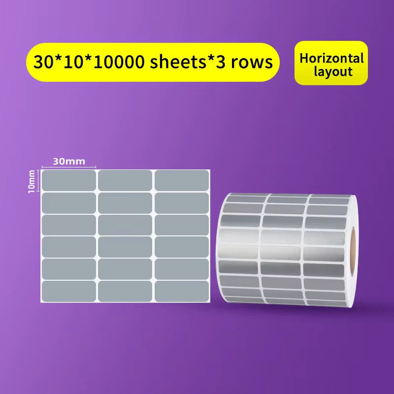 Pet Matte Silver Label Stickers Heat Resistant For Electronic Appliances