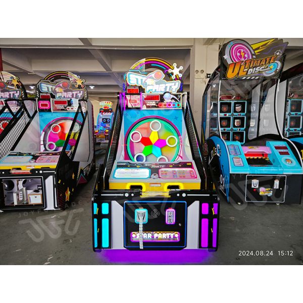 Star Party Arcade Machine Kid Interactive Ball Toss Ticket Redemption Game