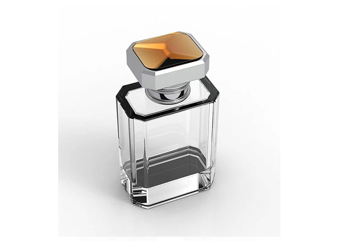 Custom Logo Fragrance Cap Luxury Square Creative Universal Fea 15Mm Zamac Metal