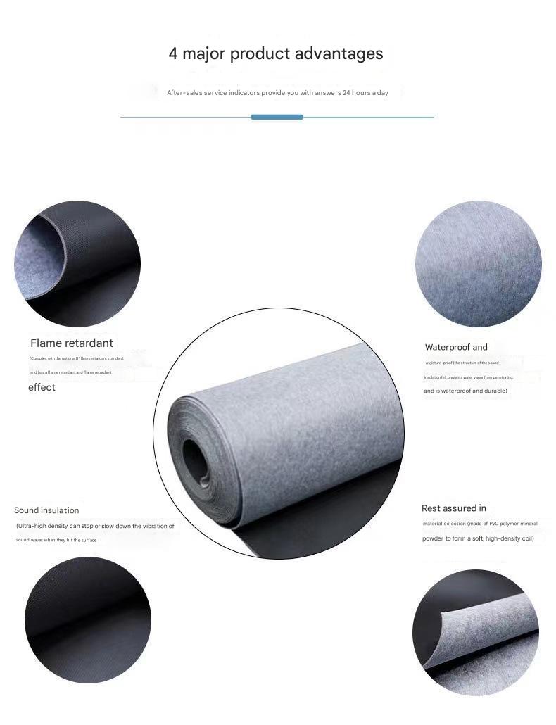 Eco-Friendly Blanket Ceiling Wall Floor Sound Insulation Materials For KTV Soundproofing
