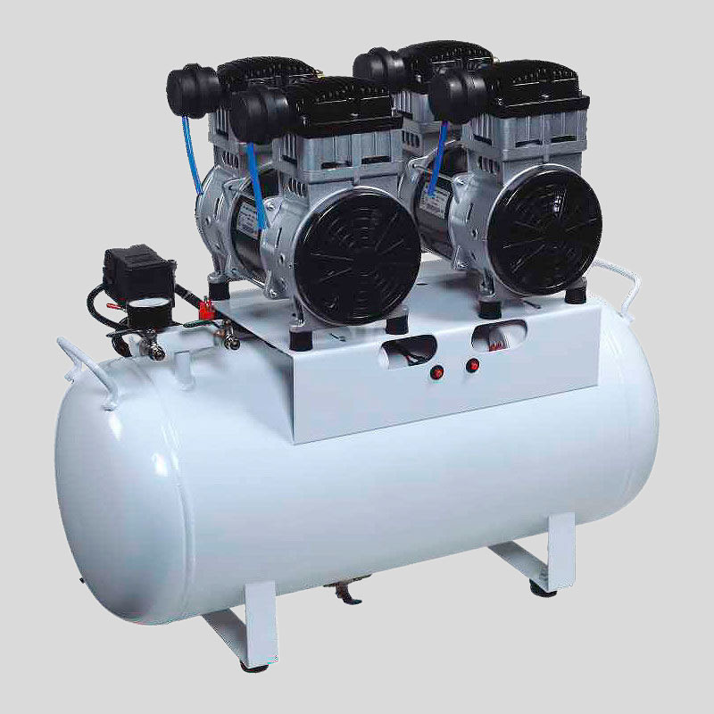 60L 10A 1-To-5 Dental Air Compressor For Clinic Oil Free Silent