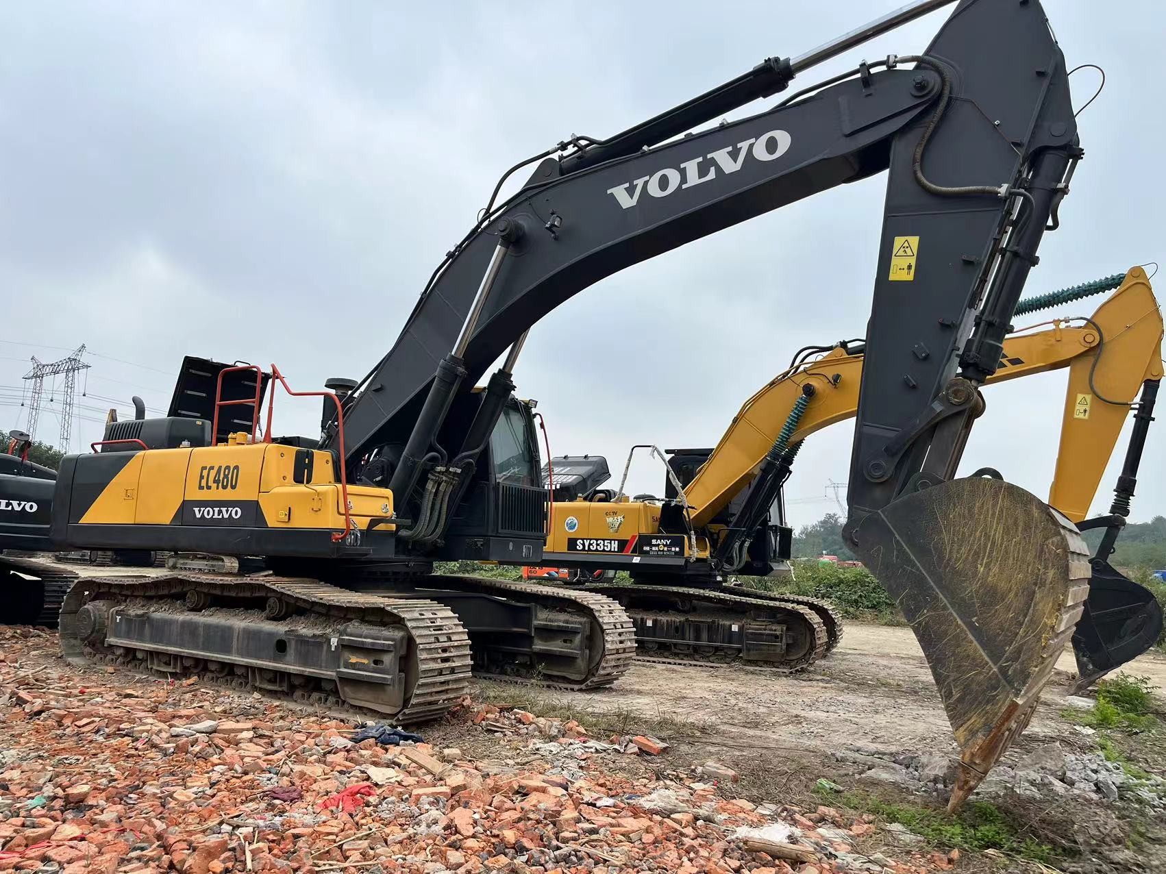 High Efficiency Low Fuel Consumption Volvo EC480DL EC480 48 Ton Used Excavators Hydraulic Excavator In China From Korea