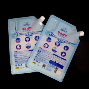 Durable And Convenient Spout Pouch With Handle For Laundry Detergent Packaging